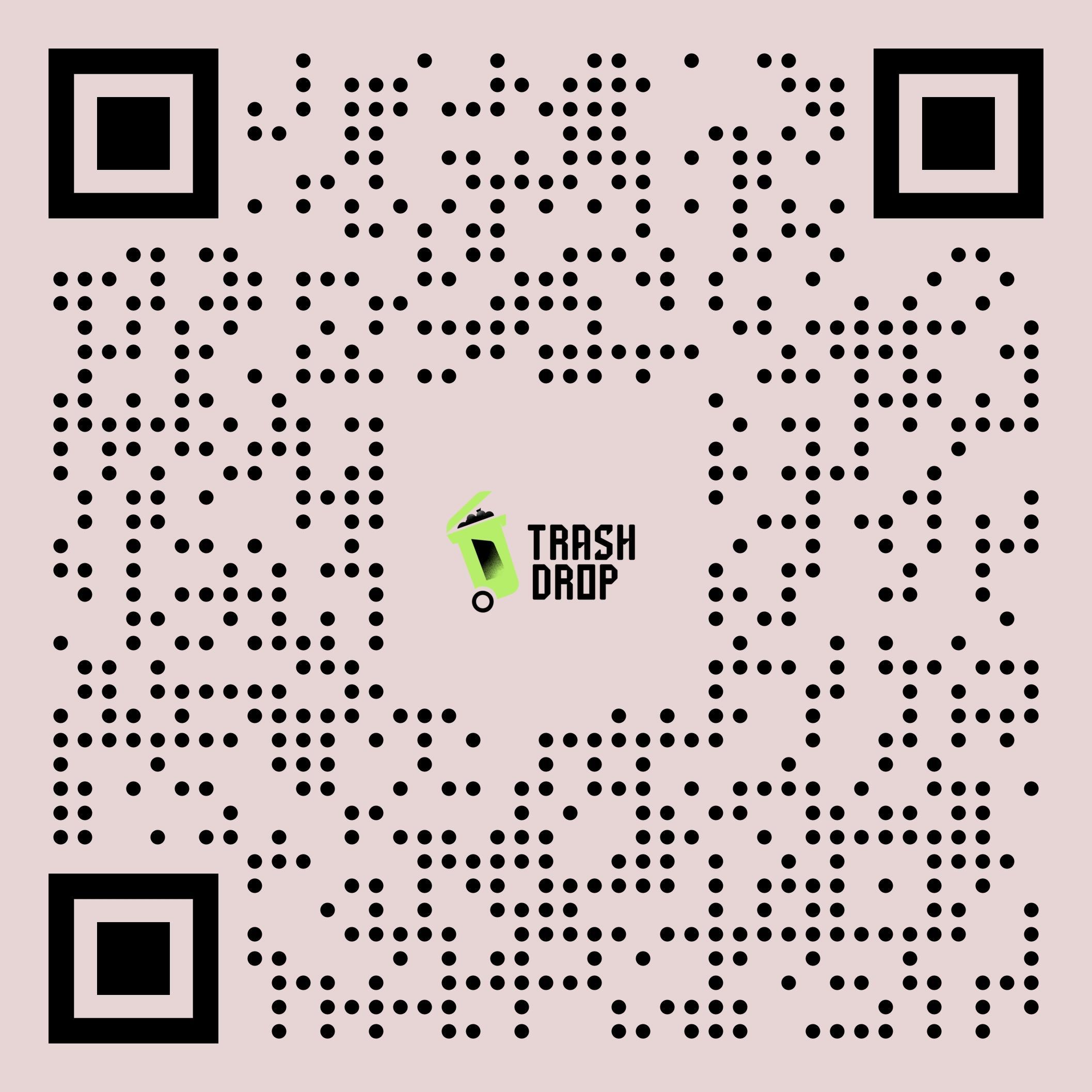 Scan to download TrashDrop Carter App